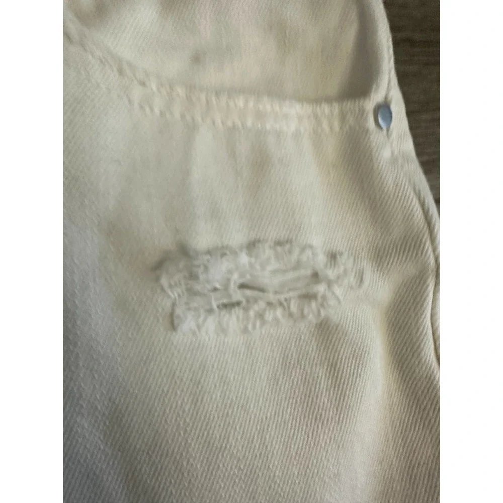 BP RIPPED WHITE DENIM SHORTS - Picture 8 of 13